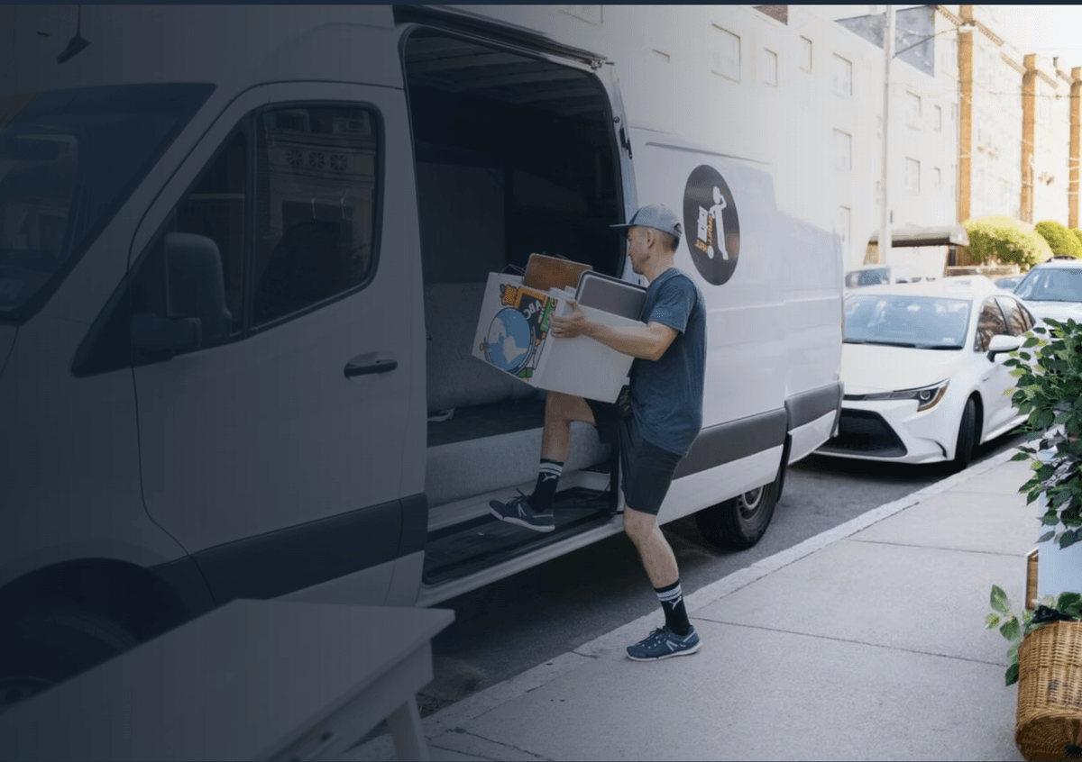 Small Haul mover loading a Sprinter van in Boulder